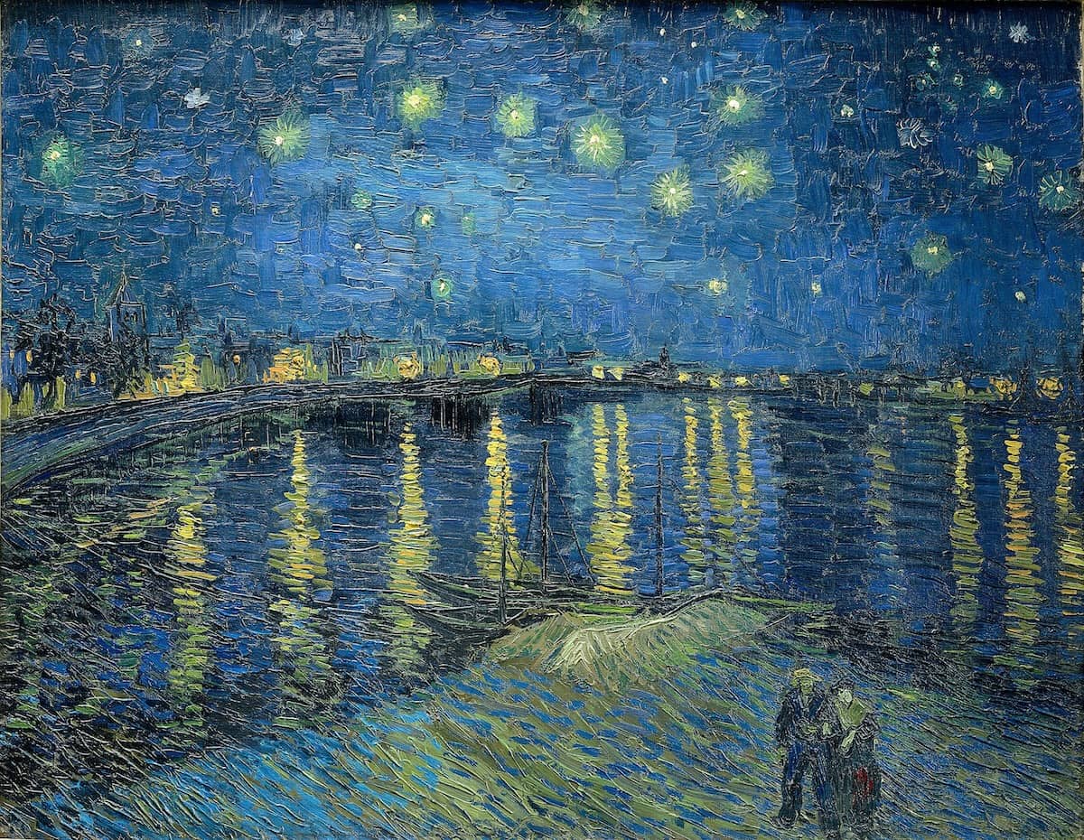 The Starry Night Over The Rhone, 1888 by Vincent Van Gogh