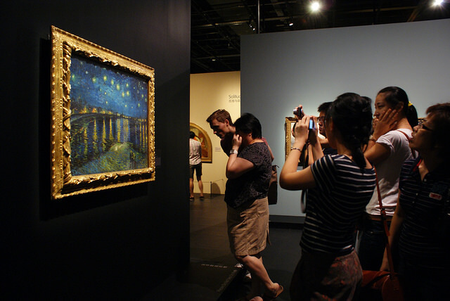 Starry Night Over The Rhone Photo at Musee d'Orsay