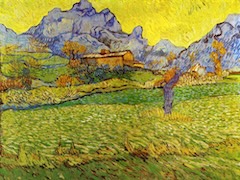 A Meadow in the Mountains: Le Mas de Saint-Paul by Vincent van Gogh