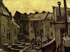 Backyards in Antwerp by Vincent van Gogh
