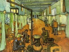 Dormitory at the Hospital in Arles by Vincent van Gogh