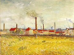Factories at Asnieres by Vincent van Gogh
