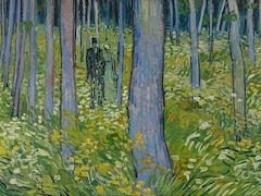 Forest Interior by Vincent van Gogh