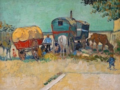 Gipsy Camp near Arles by Vincent van Gogh