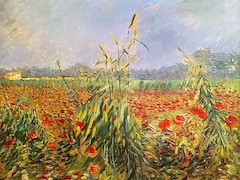 Green Corn Stalks by Vincent van Gogh