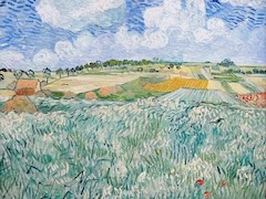 Landscape near Auvers Wheatfields by Vincent van Gogh