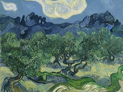 Landscape with Olive Trees by Vincent van Gogh