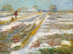 Landscape with Snow by Vincent van Gogh