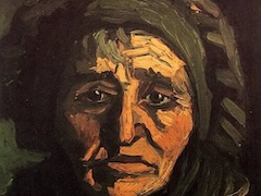 Peasant Woman with Black Bonnet by Vincent van Gogh