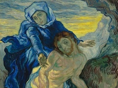Pieta after Delacroix by Vincent van Gogh