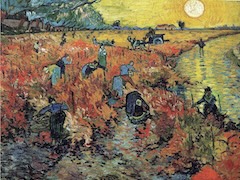 Red Vineyards at Arles by Vincent van Gogh