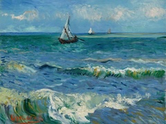 Seascape near Les Saintes Maries de la Mer by Vincent van Gogh
