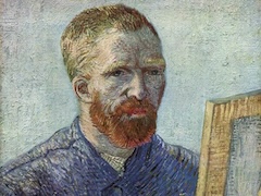 Self-Portrait at the Easel by Vincent van Gogh