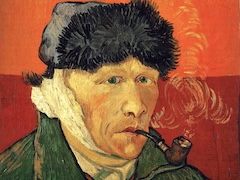 Self-Portrait with Bandaged Ear and Pipe by Vincent van Gogh