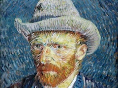 Self-Portrait with Grey Felt Hat by Vincent van Gogh