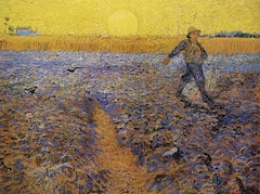 Sower at Sunset by Vincent van Gogh
