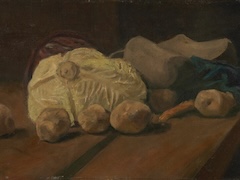 Still Life with Cabbage and Clogs by Vincent van Gogh