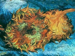 Still Life with two Sunflowers by Vincent van Gogh