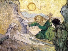 The Raising of Lazarus after Rembrandt by Vincent van Gogh