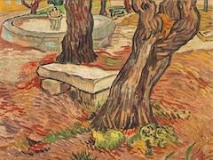 The Stone Bench in the Garden by Vincent van Gogh