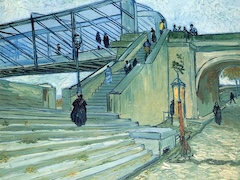 Trinquetaille Bridge in Arles by Vincent van Gogh