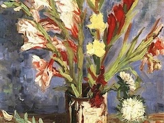 Vase with Gadioli by Vincent van Gogh