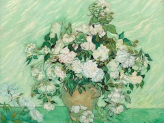Vase with Pink Roses by Vincent van Gogh
