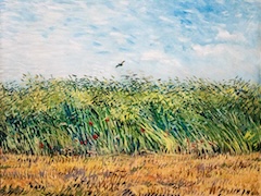 Wheat Field with a Lark by Vincent van Gogh