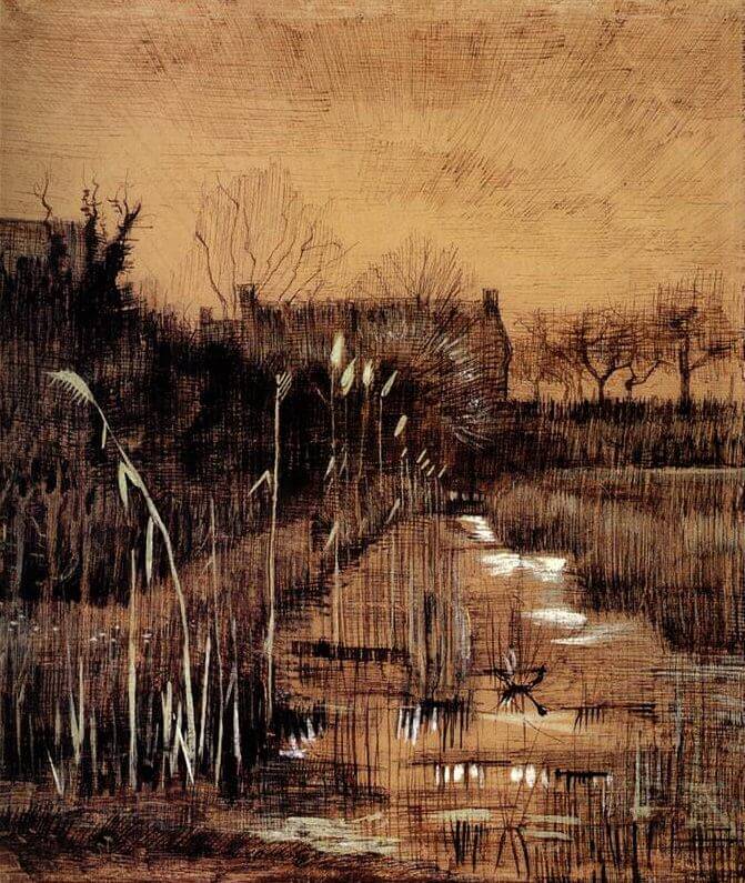 Ditch - by Vincent van Gogh