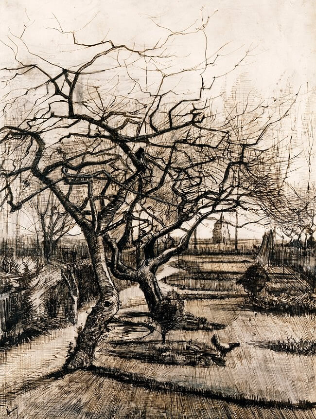 Garden in Winter - by Vincent van Gogh