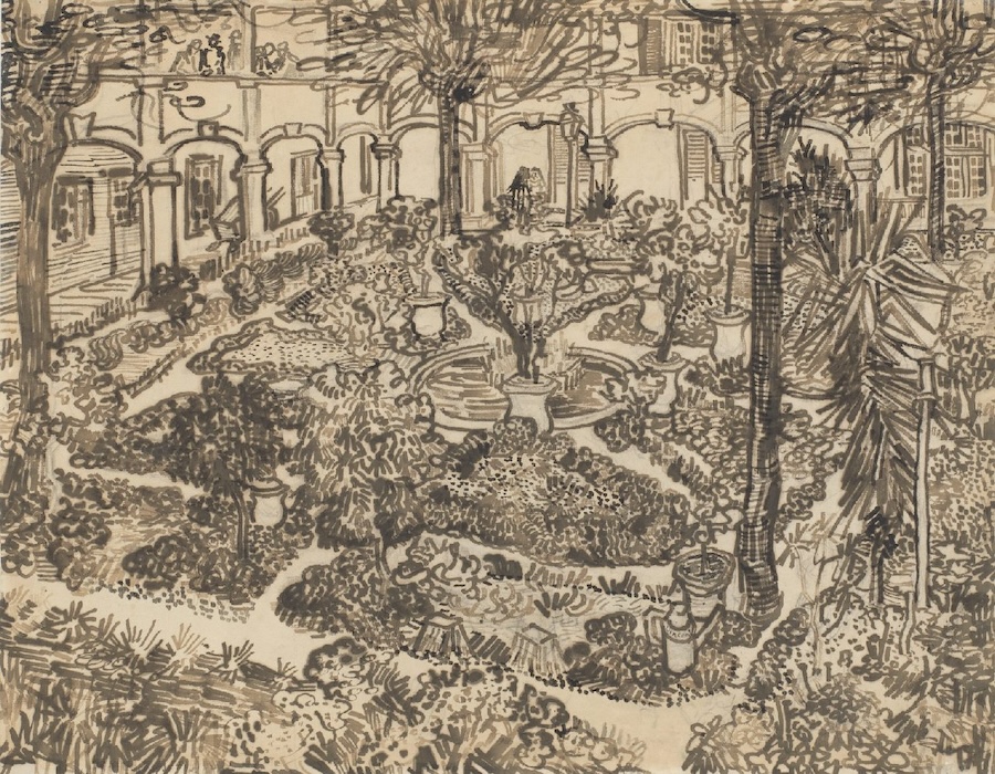 Garden of Hospitals in Arles - by Vincent van Gogh