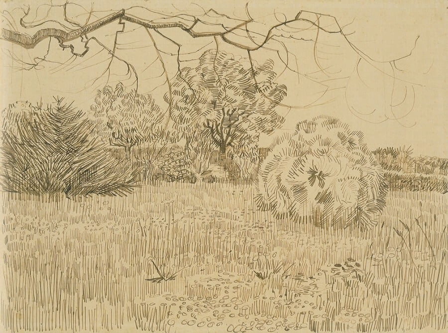 Park on Place Lamartine - by Vincent van Gogh