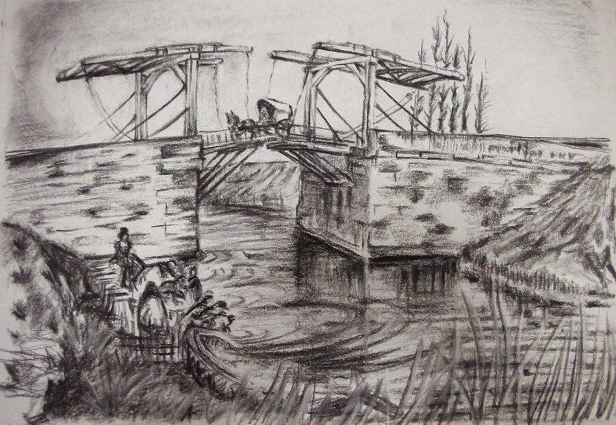 The Langlois Bridge - by Vincent van Gogh