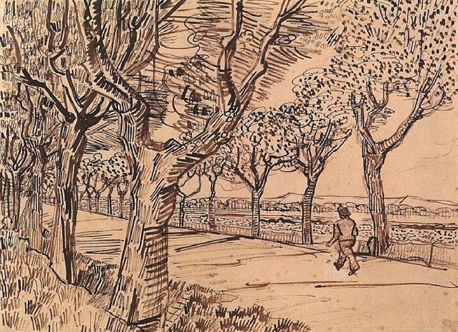 The Road to Tarascon - by Vincent van Gogh