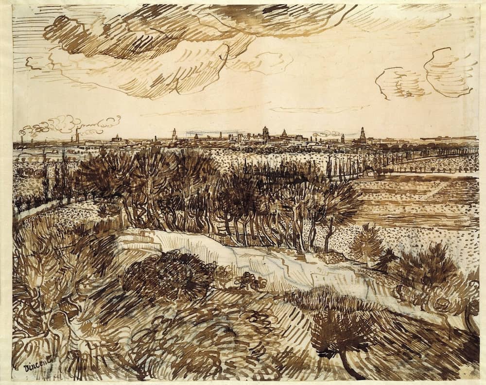 View of Arles from Montmajour, by Vincent van Gogh