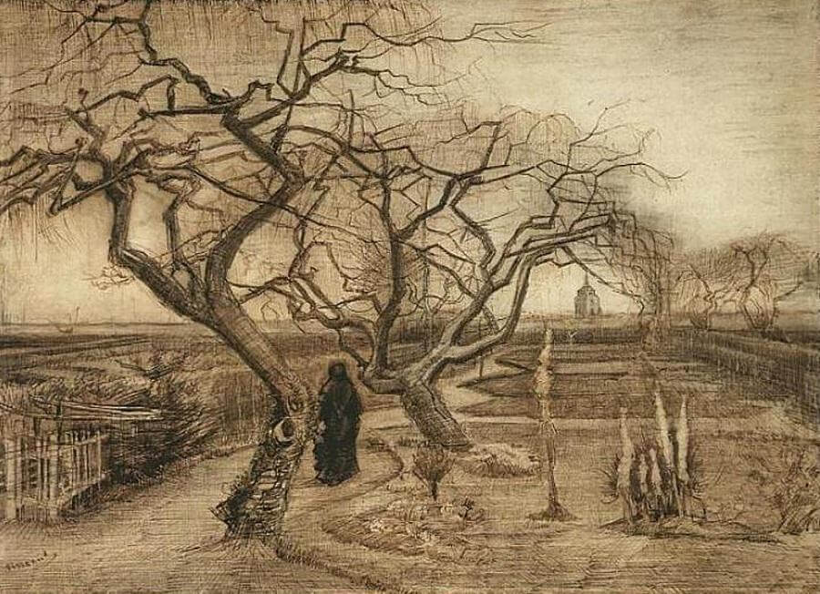 Winter Garden - by Vincent van Gogh