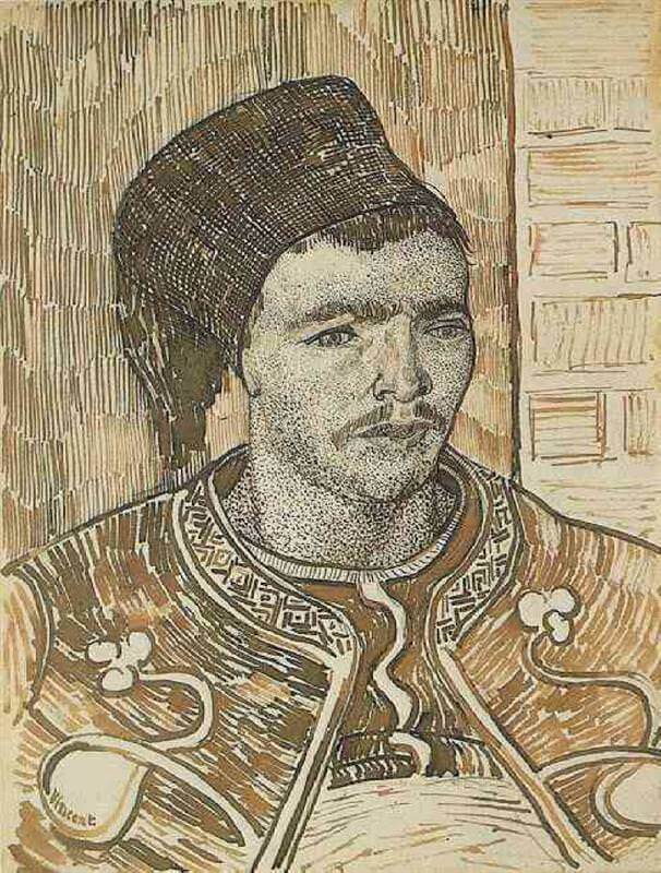 Zouave Half Figure - by Vincent van Gogh