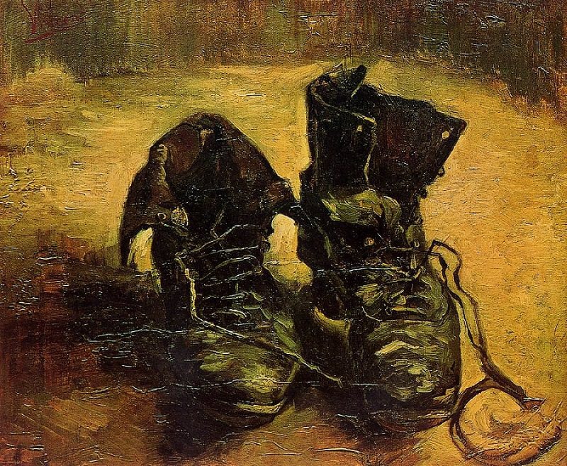A Pair of Shoes, 1886 by Vincent Van Gogh