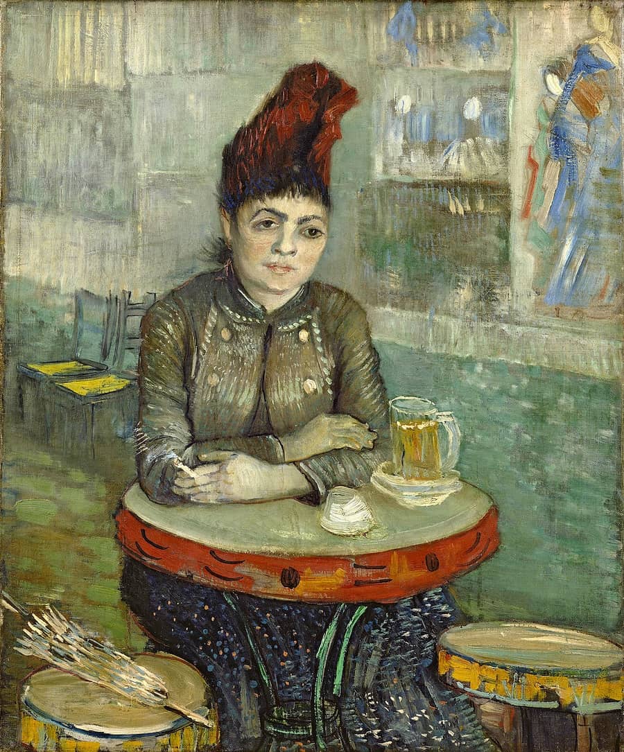 Agostina Segatori Sitting in the Cafe du Tambourin, 1887 by Vincent van Gogh