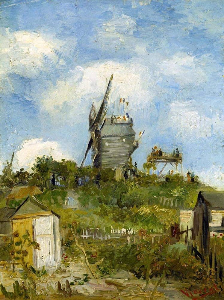 Blute Fin Windmill by Vincent van Gogh