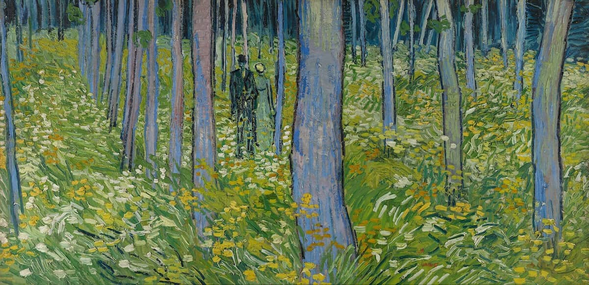 Forest Interio, 1890 by Vincent Van Gogh