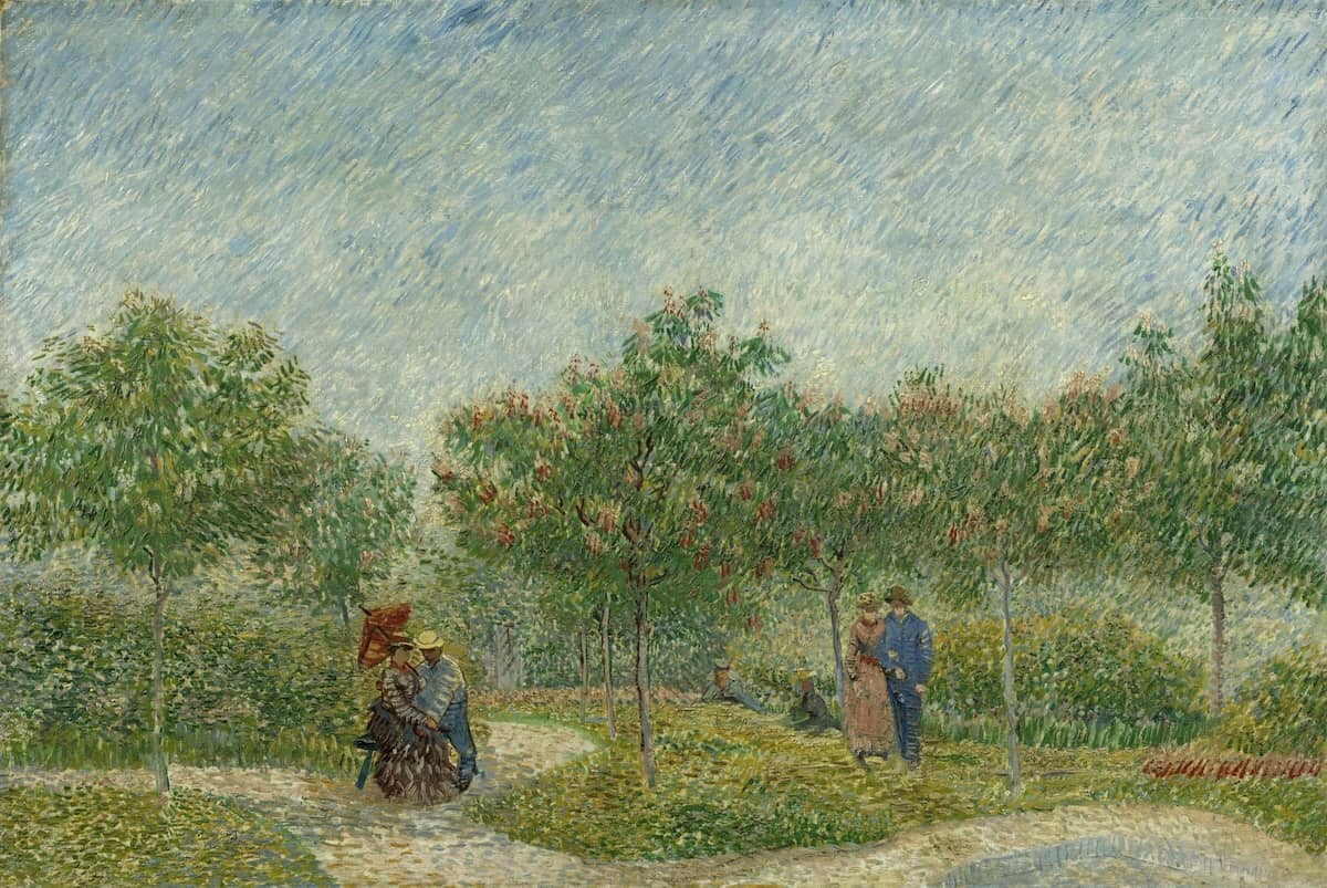 Garden with Courting Couples, 1887 by Vincent van Gogh