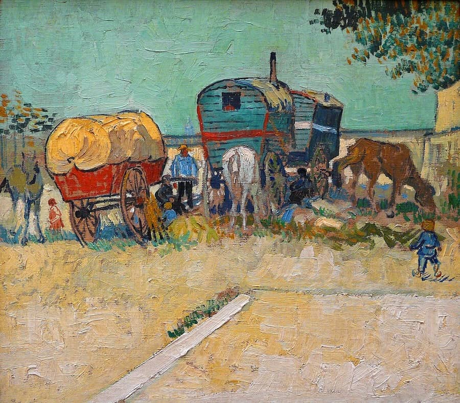 Gypsy Camp near Arles, 1888 by Vincent van Gogh