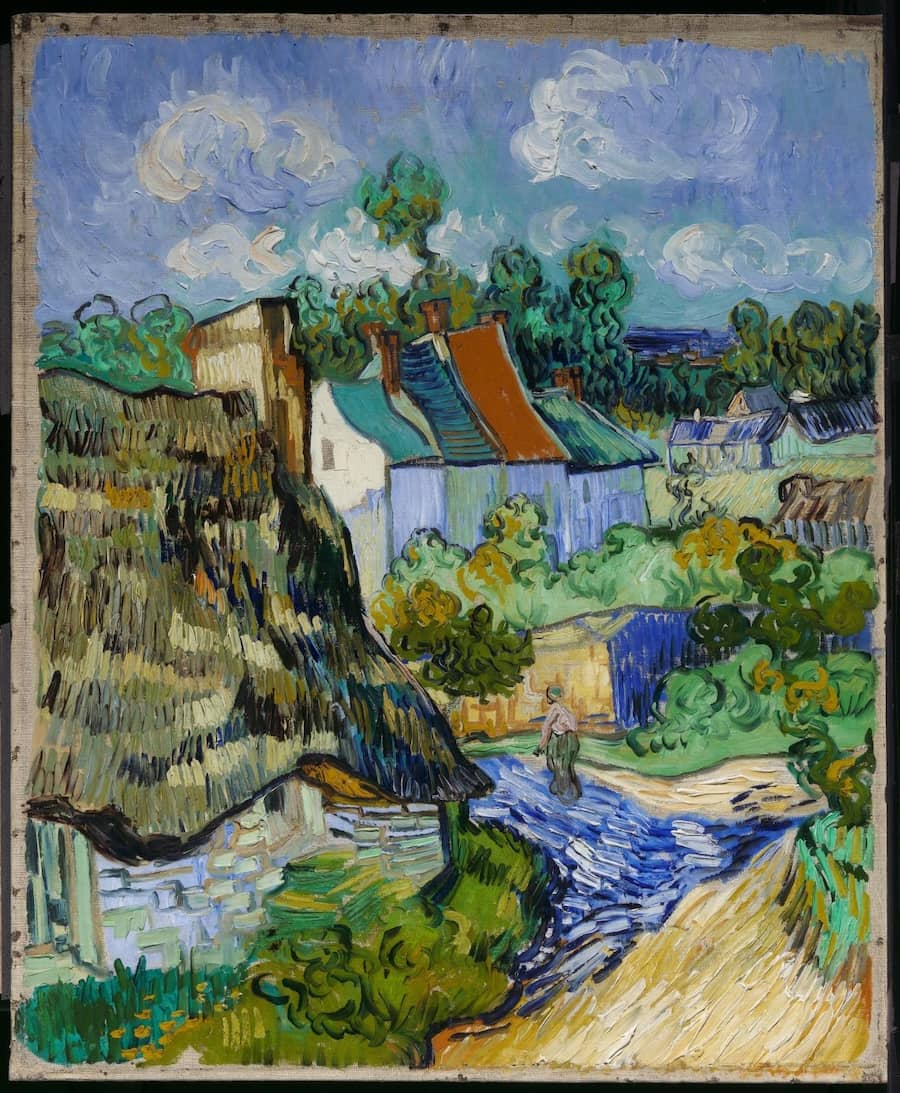 Houses in Auvers, 1890 by Vincent Van Gogh