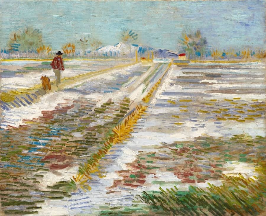 Landscape with Snow, 1888 by Vincent Van Gogh