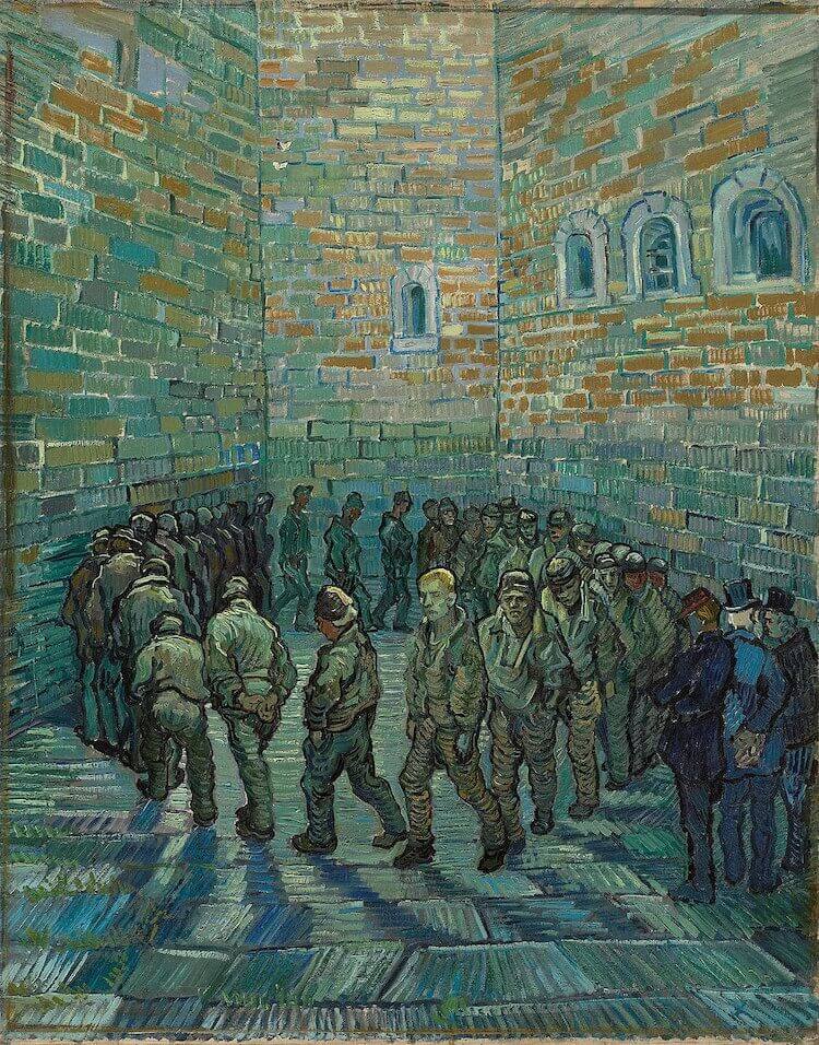 Prisoners Exercising, 1890 by Vincent Van Gogh