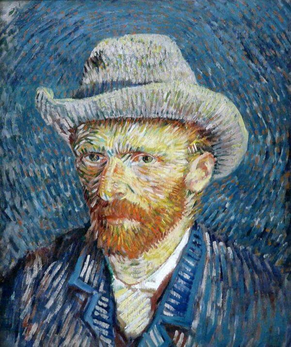 Self Portrait with Grey Felt Hat, 1887 by Vincent van Gogh