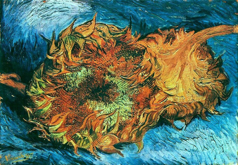 Still Life with Two Sunflowers, 1887 by Vincent van Gogh