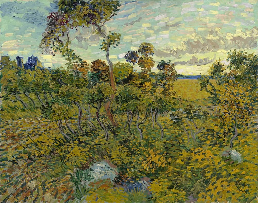Sunset at Montmajour, 1888 - by Vincent van Gogh