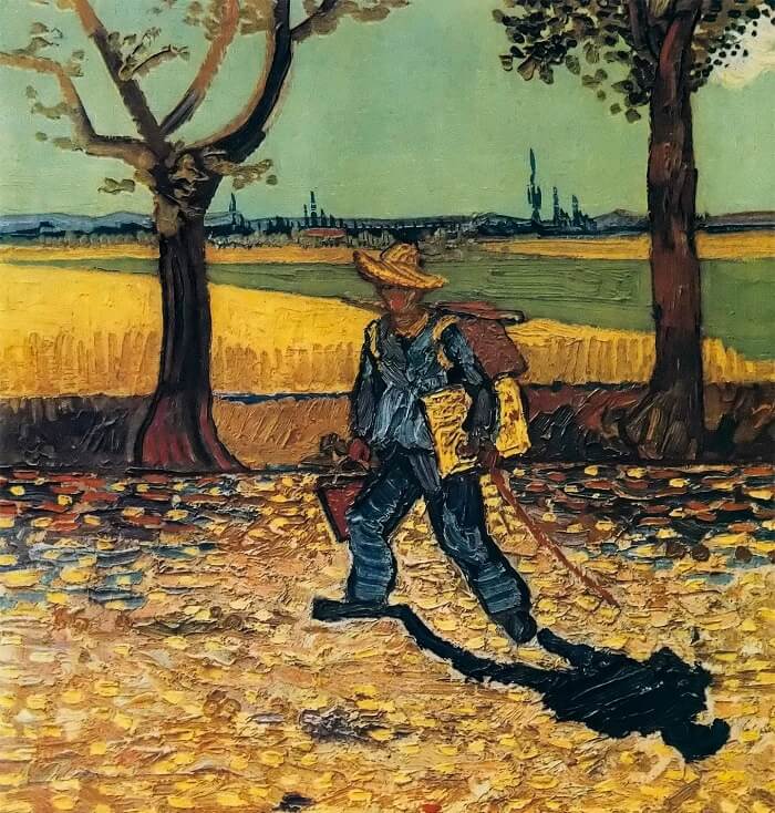 The Artist on the Road to Tarascon, 1888 by Vincent van Gogh